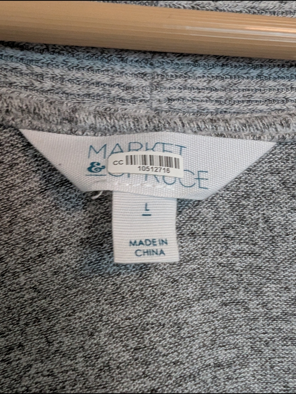 Market & Spruce Light Gray Open-Front Cardigan - Picture 3 of 3